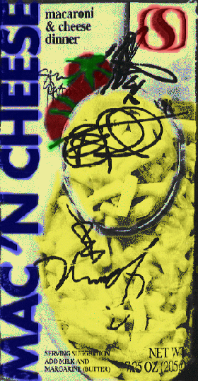 Autographed Mac-N-Cheeze Box